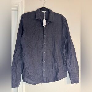 James Perse women’s classic  100% Linen Shirt NWTsize 1